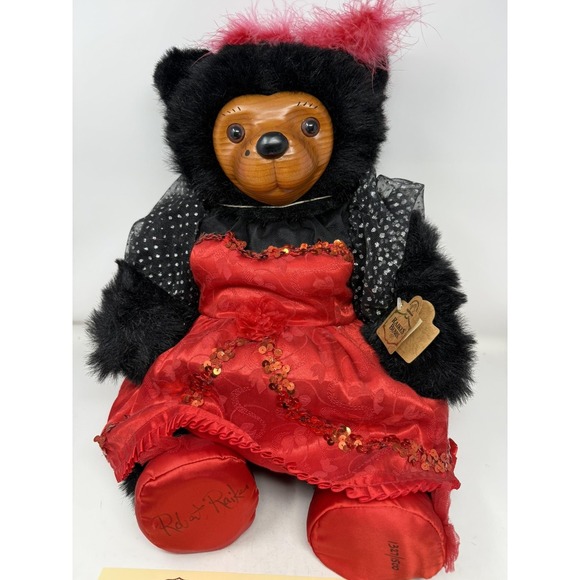 Vtg Robert Raikes Bears Miss Ruby‎ Signed Ltd 1321/1500 Box COA Applause tags - Picture 9 of 14